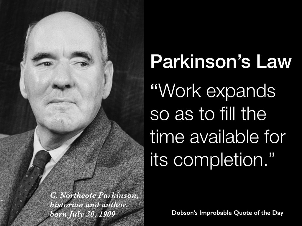 Định luật về Parkinson trong công việc