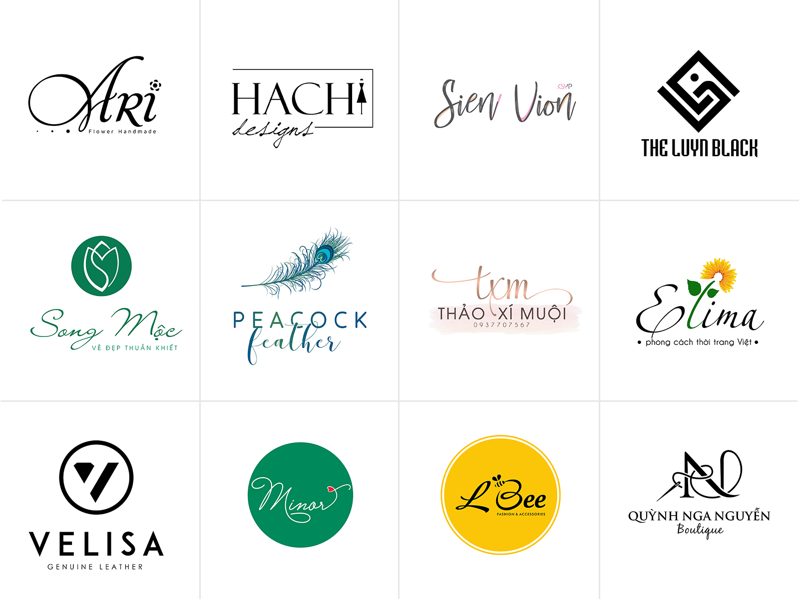 17 mẫu thiết kế logo thời trang ấn tượng năm 2020